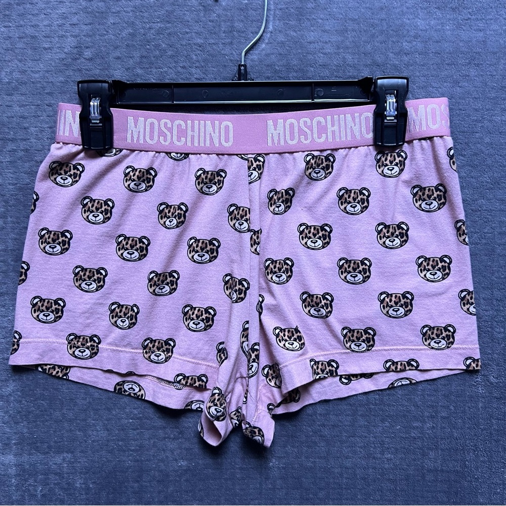 Moshino Underwear Sz S Women’s Briefs Pink Bear Soft Casual Loungewear Italy